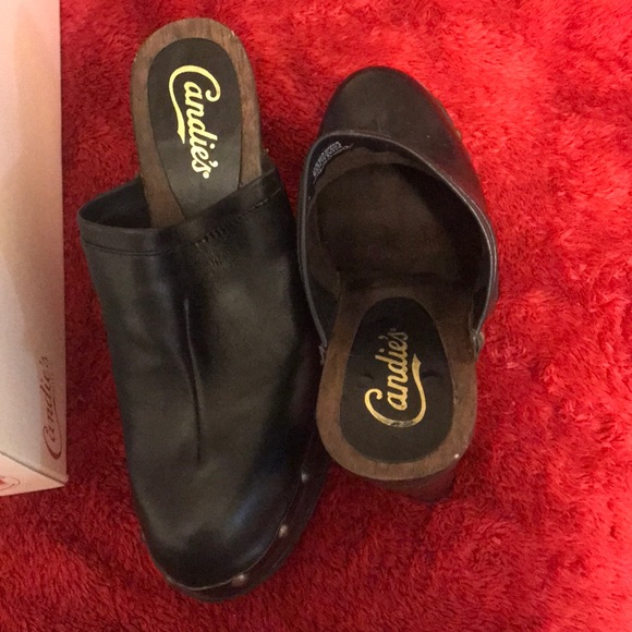 COPY - CANDIES Leather Jeweled Boots Wedges Heels - Picture 2 of 4